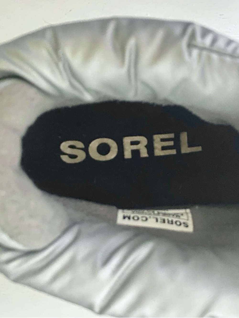 Sorel Out ‘N About Puff lace silver metallic sneaker - Picture 9 of 14